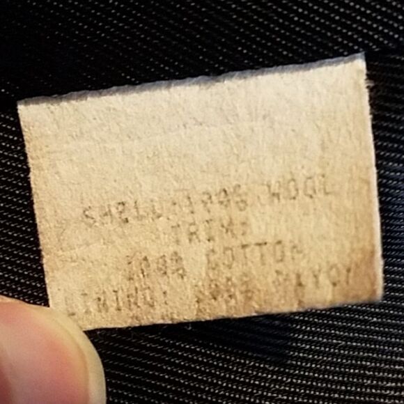 Vintage 80s Grey Wool Black Velvet Trim Peacoat Md Made in Ukraine - Picture 7 of 8